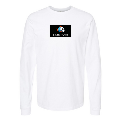 Men's Skinport Logo Cotton Long Sleeve T-Shirt