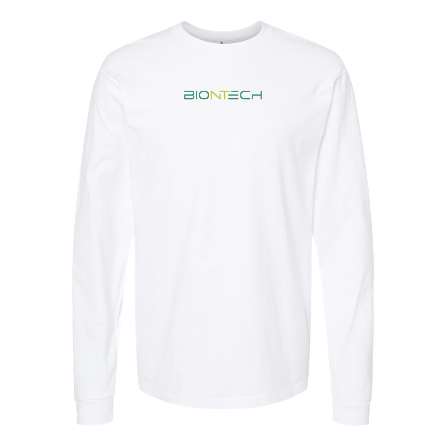 Men's Biontech Logo Cotton Long Sleeve T-Shirt