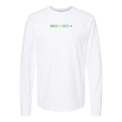 Men's Biontech Logo Cotton Long Sleeve T-Shirt