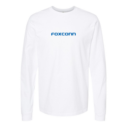 Men's Foxconn Logo Cotton Long Sleeve T-Shirt