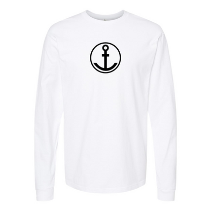 Men's Anker Logo Cotton Long Sleeve T-Shirt