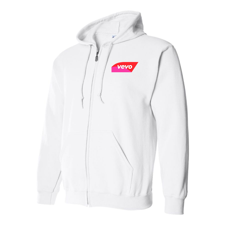 Men's Vevo Thumbnail Banner  Logo Zipper Hoodie