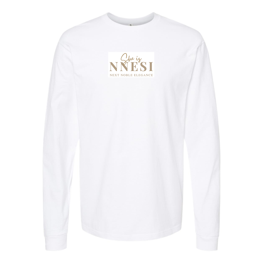 Men's Nnesi Logo Cotton Long Sleeve T-Shirt