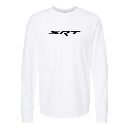 Men's Street Racing Technology Logo Cotton Long Sleeve T-Shirt