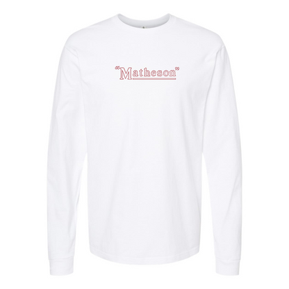 Men's Matheson Logo Cotton Long Sleeve T-Shirt