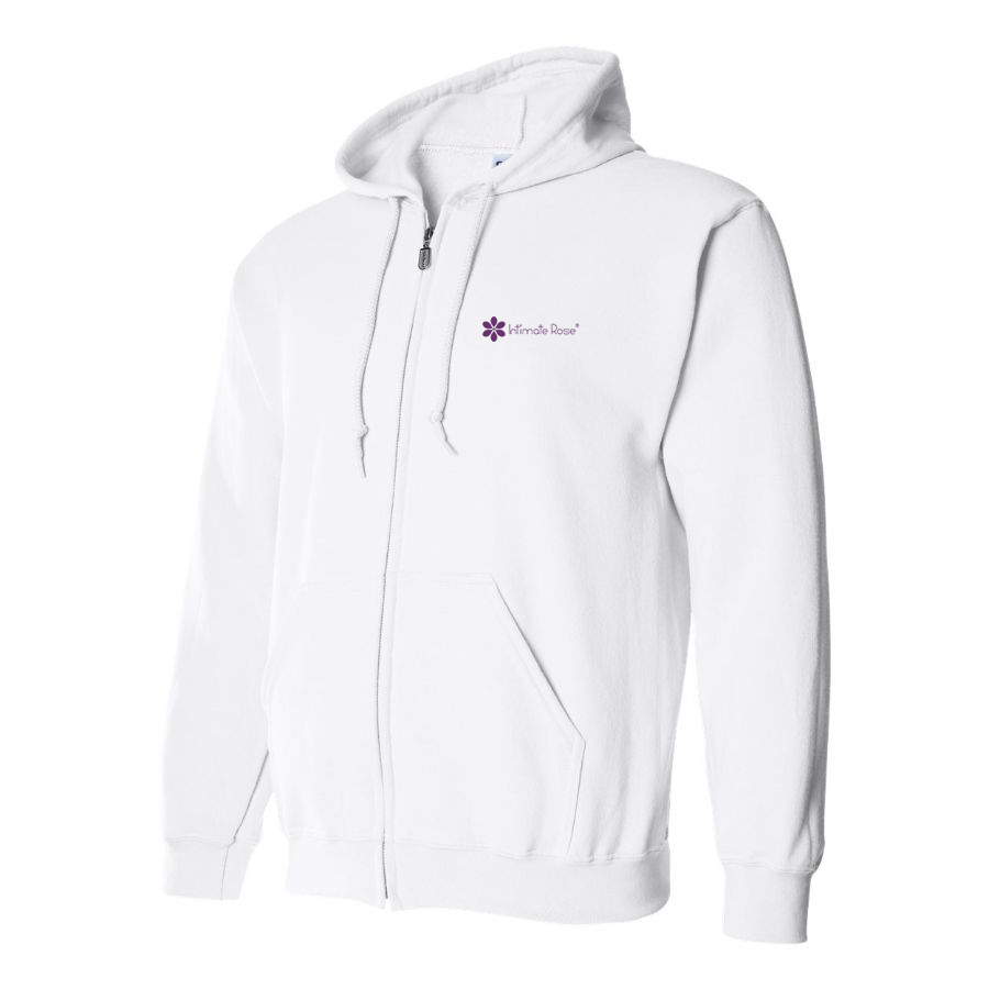 Men's   Intimate Rose   Logo  Zipper Hoodie