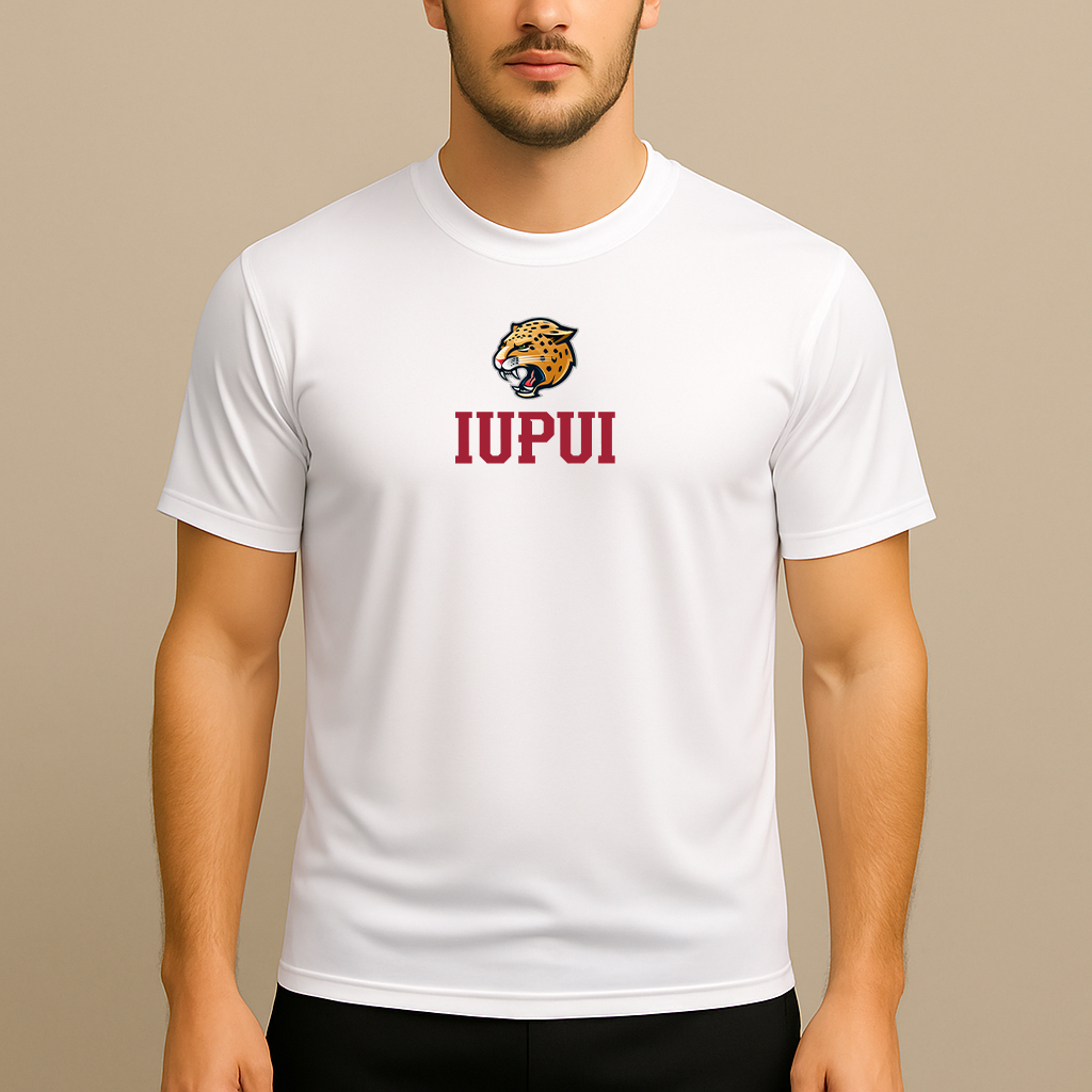 Men's IUPUI Jaguars Logo Polyester T-Shirt