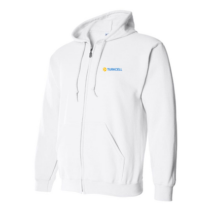 Men's TurkCell Logo Zipper Hoodie