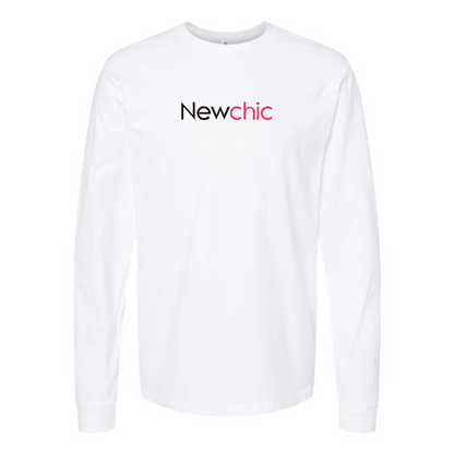 Men's Newchic Logo Cotton Long Sleeve T-Shirt