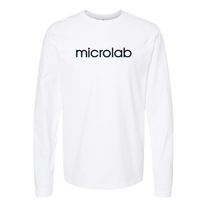 Men's Microlab Logo Cotton Long Sleeve T-Shirt