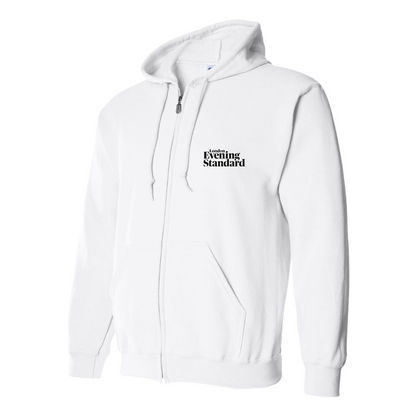 Men's London Evening Standard Logo Zipper Hoodie