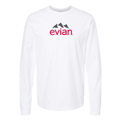 Men's Evian Logo Long Sleeve T-Shirt