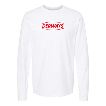 Men's Derways Logo Cotton Long Sleeve T-Shirt