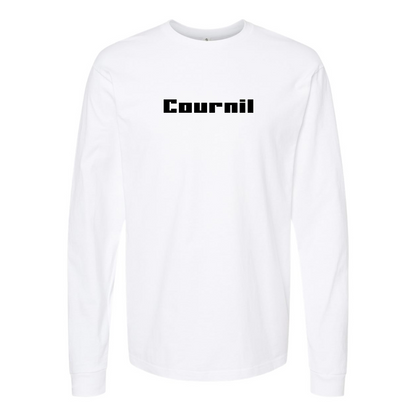 Men's Cournil Logo Cotton Long Sleeve T-Shirt
