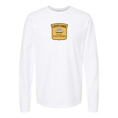 Men's Cutty Sark Logo Cotton Long Sleeve T-Shirt