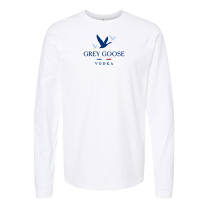Men's Grey Goose Logo Long Sleeve T-Shirt