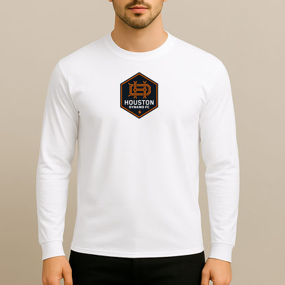 Men's Houston Dynamo FC Soccer Long Sleeve T-Shirt