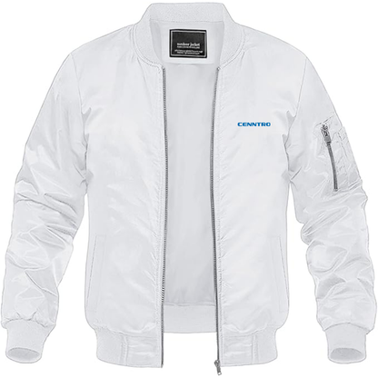 Men's Cenntro Logo Lightweight Bomber Jacket Windbreaker Softshell Varsity Jacket Coat
