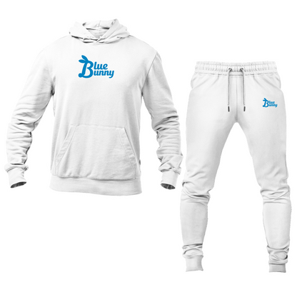 Men's Blue Bunny  Logo Hoodie Joggers Set