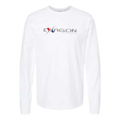 Youth Exagon Engineering Logo Cotton Long Sleeve T-Shirt