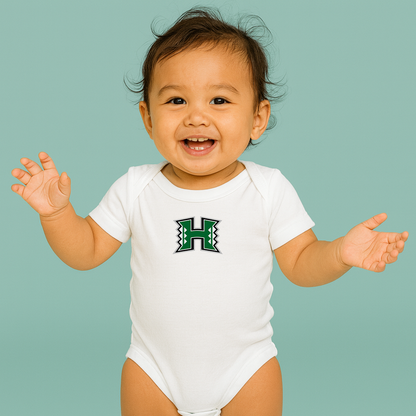 Hawaii Warriors Logo Baby Romper Onesie
