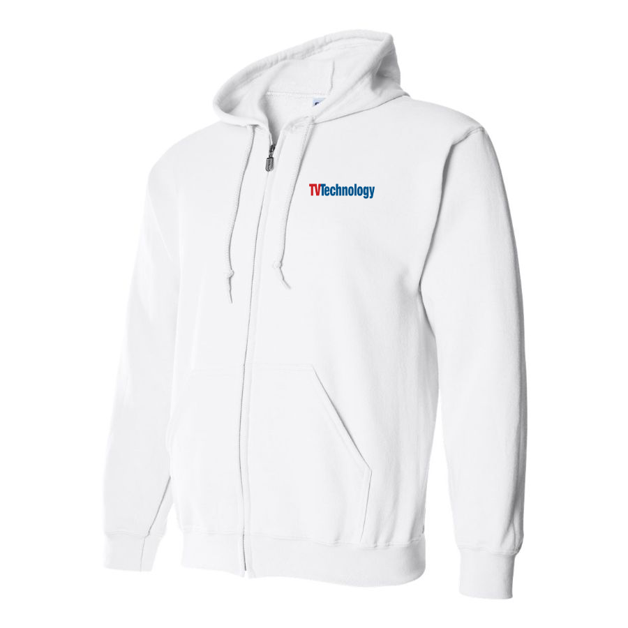 Men's TV Technology Logo Zipper Hoodie