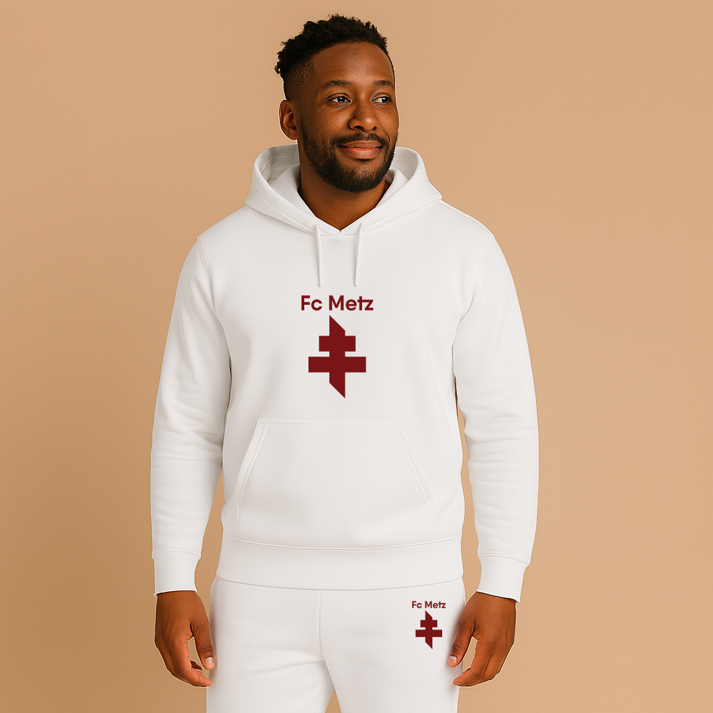 Men's FC Metz Soccer Logo Hoodie Joggers Set