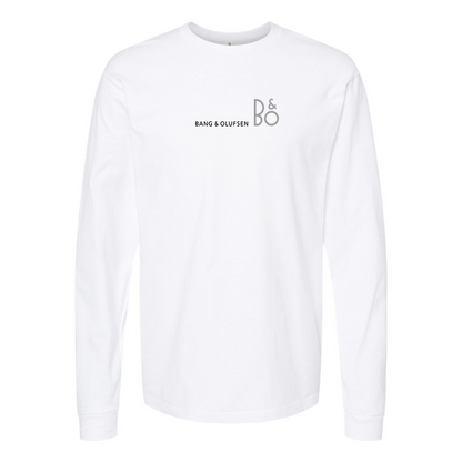 Men's Bang and Olufsen Logo Cotton Long Sleeve T-Shirt