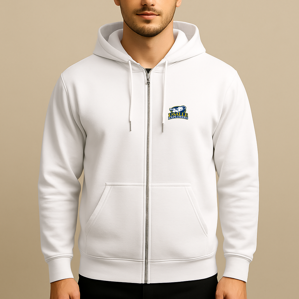 Men's La Salle Explorers Logo Zipper Hoodie