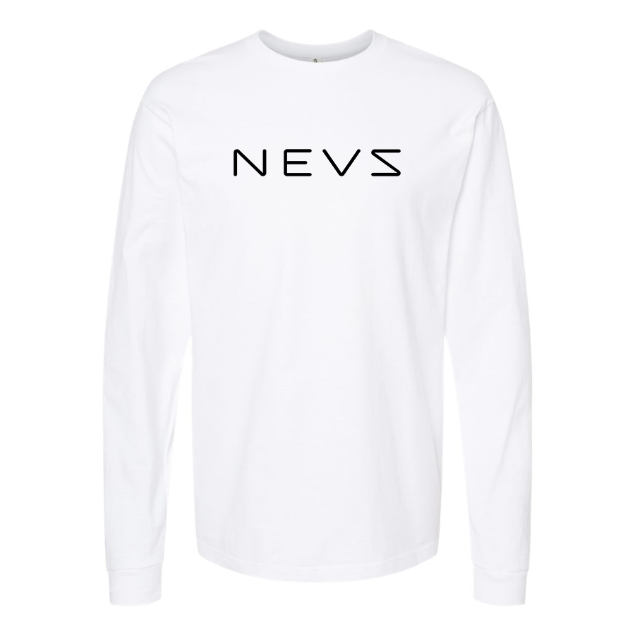 Men's NEVS Logo Long Sleeve T-Shirt