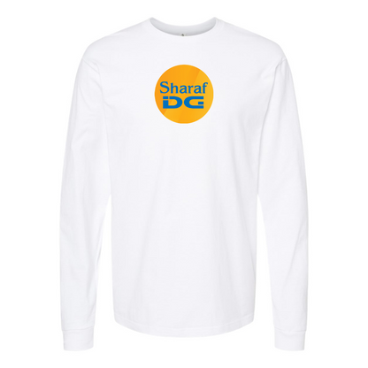 Men's SharafDG Logo Cotton Long Sleeve T-Shirt