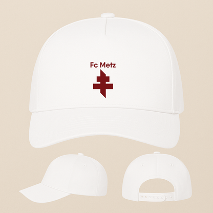 FC Metz Soccer Logo Five Panel Twill Snapback Cap