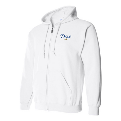 Men's Dove Logo Zipper Hoodie