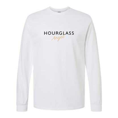 Men's Hourglass Angel  Gildan Heavy Cotton Long Sleeve T-Shirt