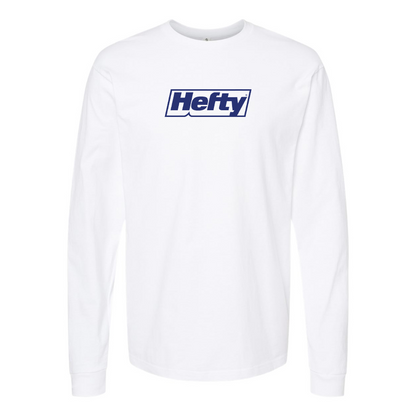 Men's Hefty Logo Cotton Long Sleeve T-Shirt