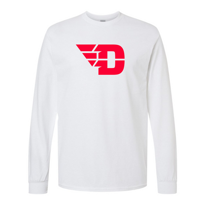 Men's Dayton Flyers Gildan Heavy Cotton Long Sleeve T-Shirt