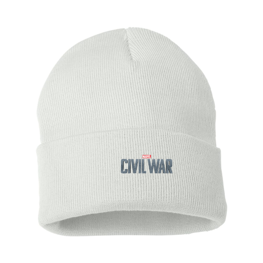 Marvel Civil War   Logo  Beanie Hat