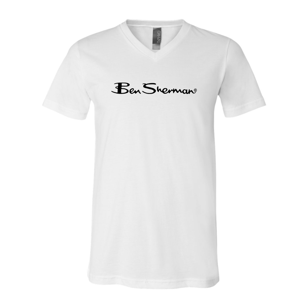 Ben Sherman BELLA  CANVAS - Jersey V-Neck T-Shirt