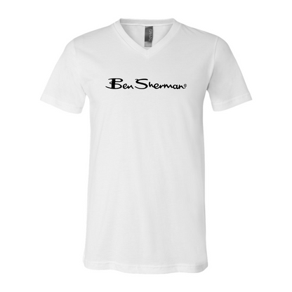 Ben Sherman BELLA  CANVAS - Jersey V-Neck T-Shirt