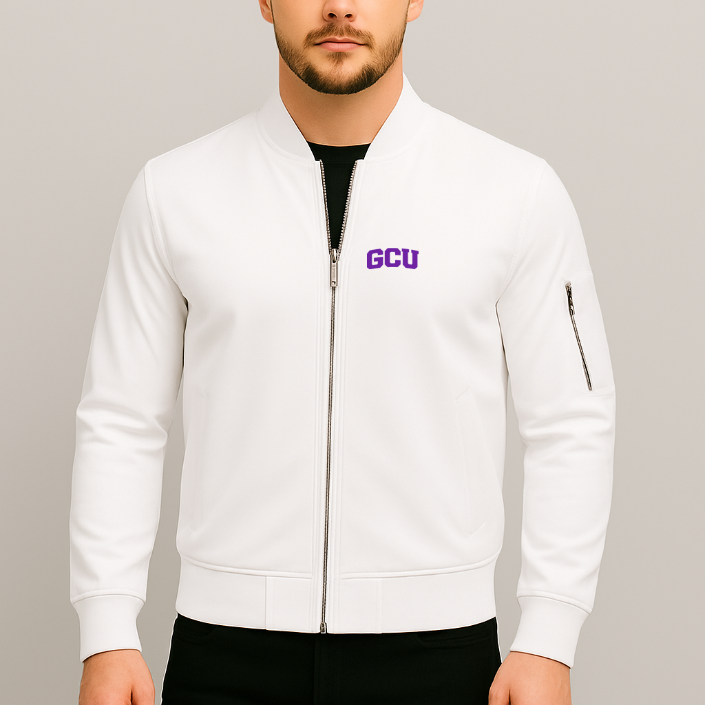 Men's Grand Canyon Antelopes Logo Lightweight Bomber Jacket Windbreaker Softshell Varsity Jacket Coat