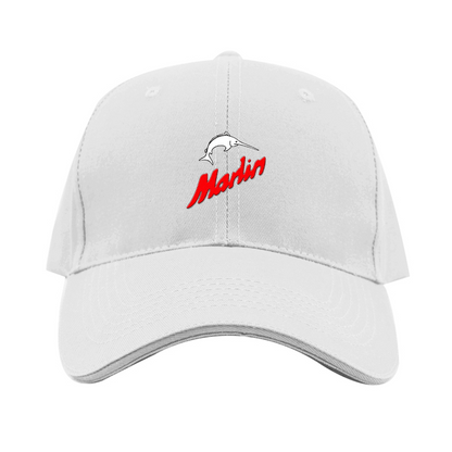 Marlin Logo  Dad Baseball Cap Hat