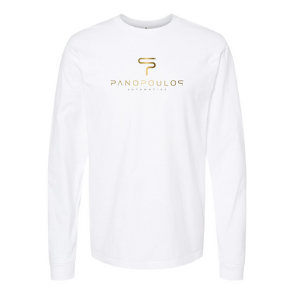 Men's Spyros Panopoulos Logo Cotton Long Sleeve T-Shirt