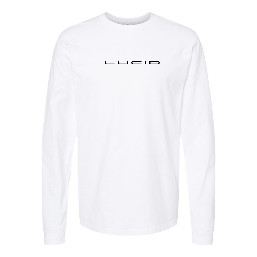 Men's Lucid Motors Logo Cotton Long Sleeve T-Shirt