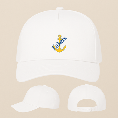 Lake Superior State Lakers Logo Five Panel Twill Snapback Cap