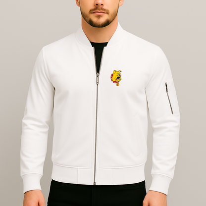 Men's Ferris State Bulldogs Logo Lightweight Bomber Jacket Windbreaker Softshell Varsity Jacket Coat