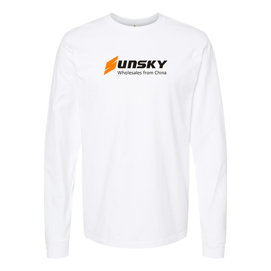 Men's SUNSKY Logo Cotton Long Sleeve T-Shirt