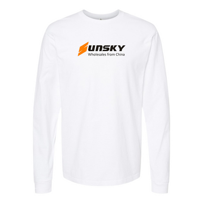 Men's SUNSKY Logo Cotton Long Sleeve T-Shirt