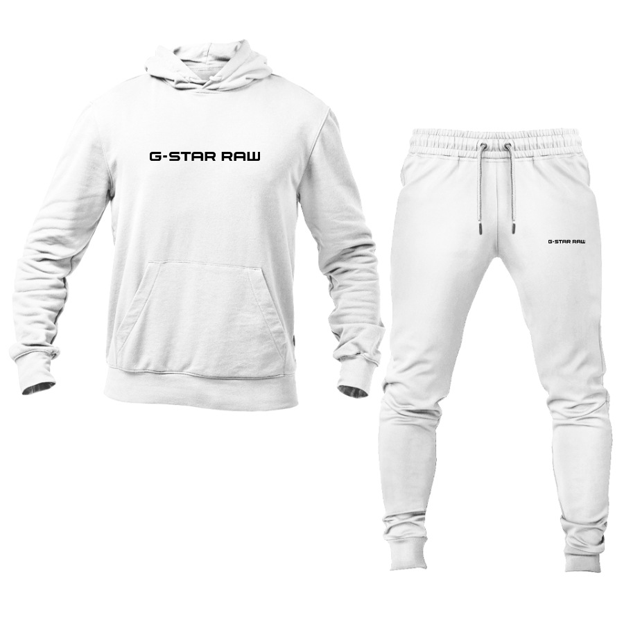 Men's G Star Raw Logo Hoodie Joggers Set