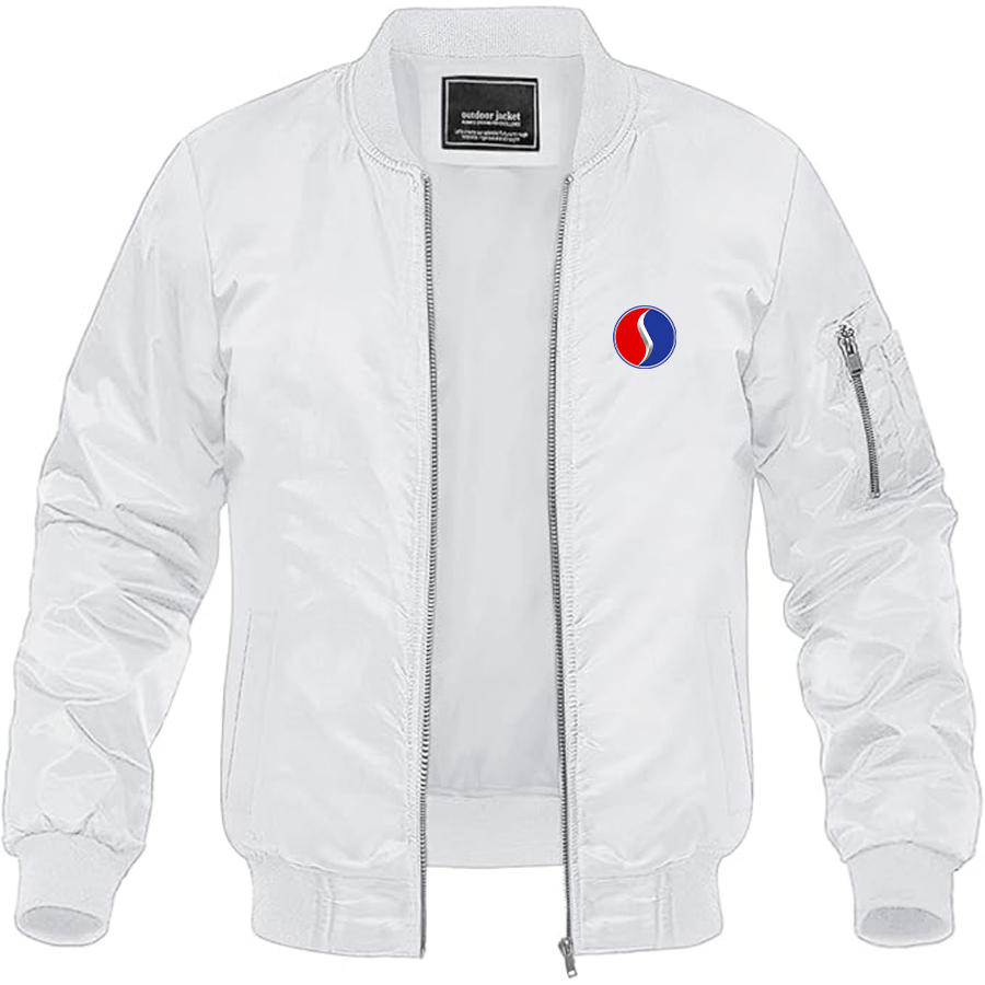 Men's Studebaker Logo Lightweight Bomber Jacket Windbreaker Softshell Varsity Jacket Coat