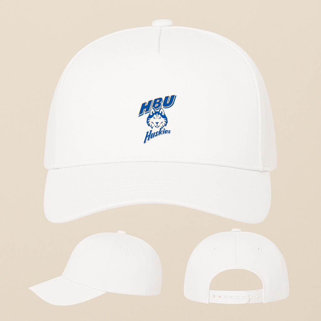 Houston Baptist Huskies Logo Five Panel Twill Snapback Cap